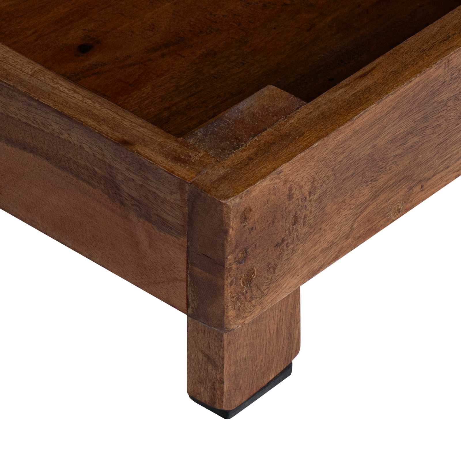 Soporte de plantas 3 pcs Marrón Madera de Caoba