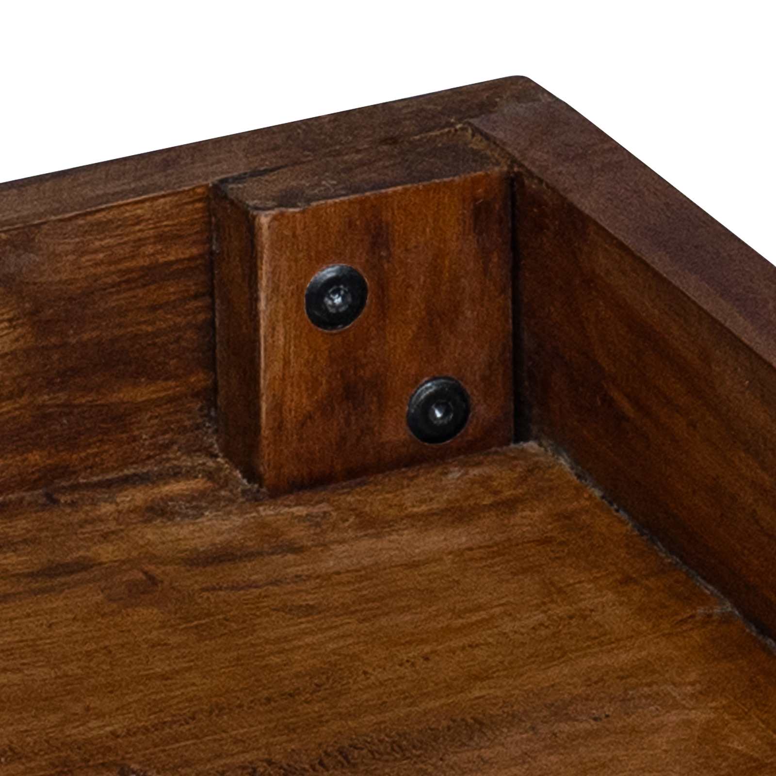 Soporte de plantas 3 pcs Marrón Madera de Caoba