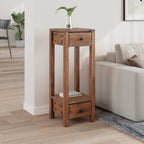 Soporte de plantas Marrón 30 x 30 x 80 cm Madera de Caoba