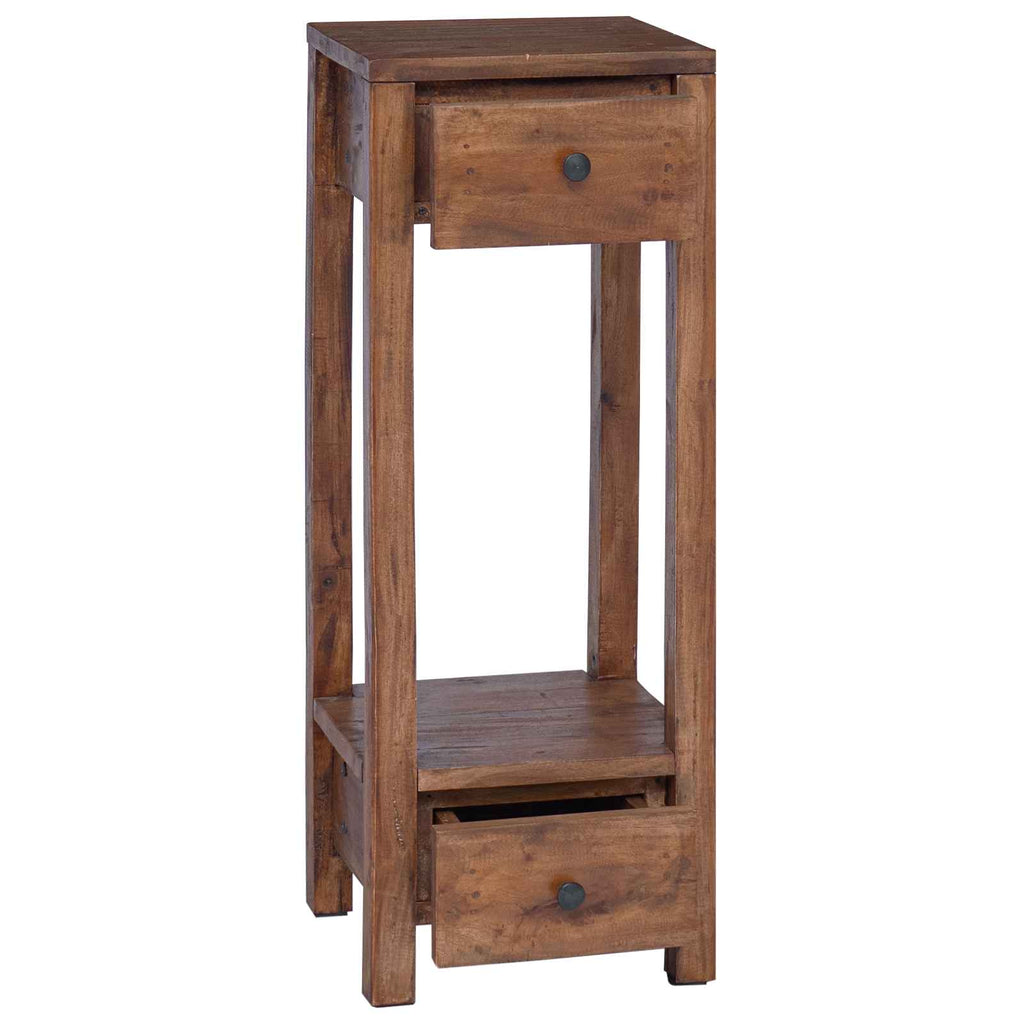 Soporte de plantas Marrón 30 x 30 x 80 cm Madera de Caoba