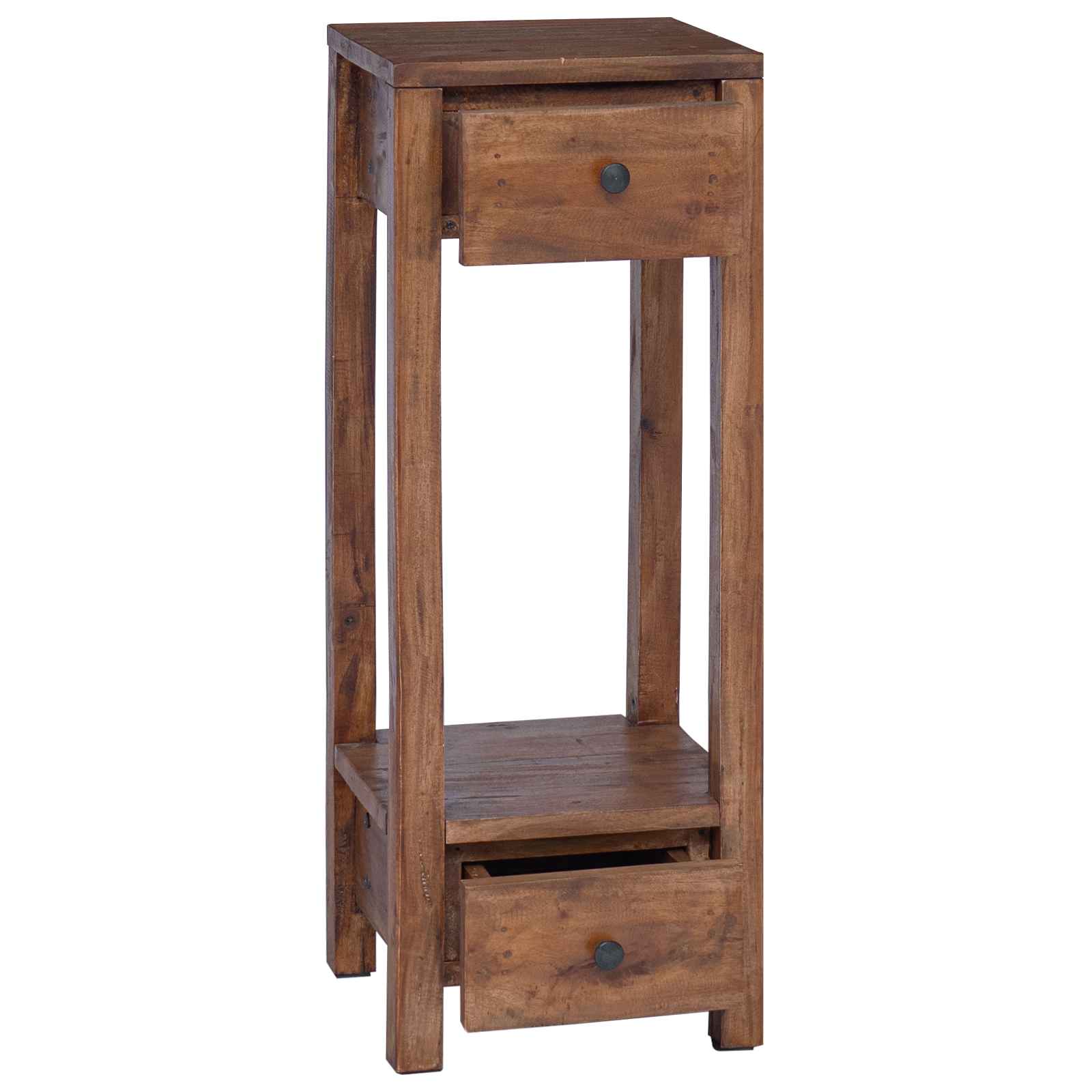 Soporte de plantas Marrón 30 x 30 x 80 cm Madera de Caoba