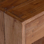 Mesita de Noche Marrón 63 x 30 x 79 cm Madera de Caoba Sólida