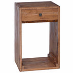 Mesita de Noche Marrón 63 x 30 x 79 cm Madera de Caoba Sólida