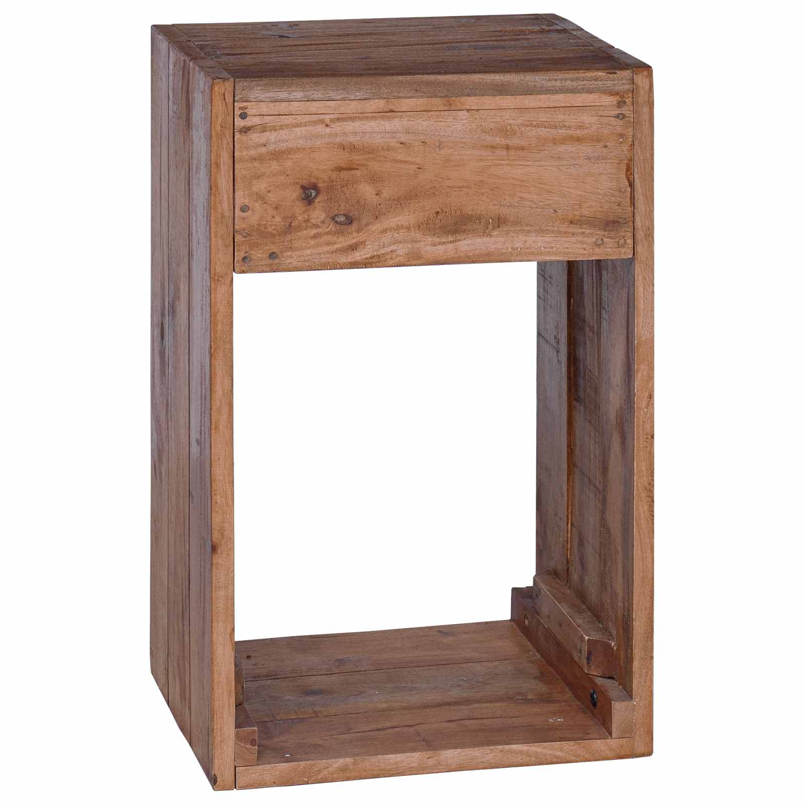 Mesita de Noche Marrón 63 x 30 x 79 cm Madera de Caoba Sólida