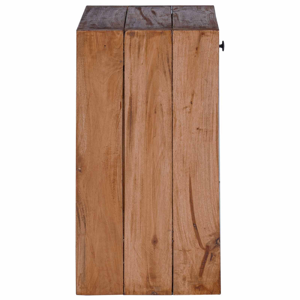 Mesita de Noche Marrón 63 x 30 x 79 cm Madera de Caoba Sólida