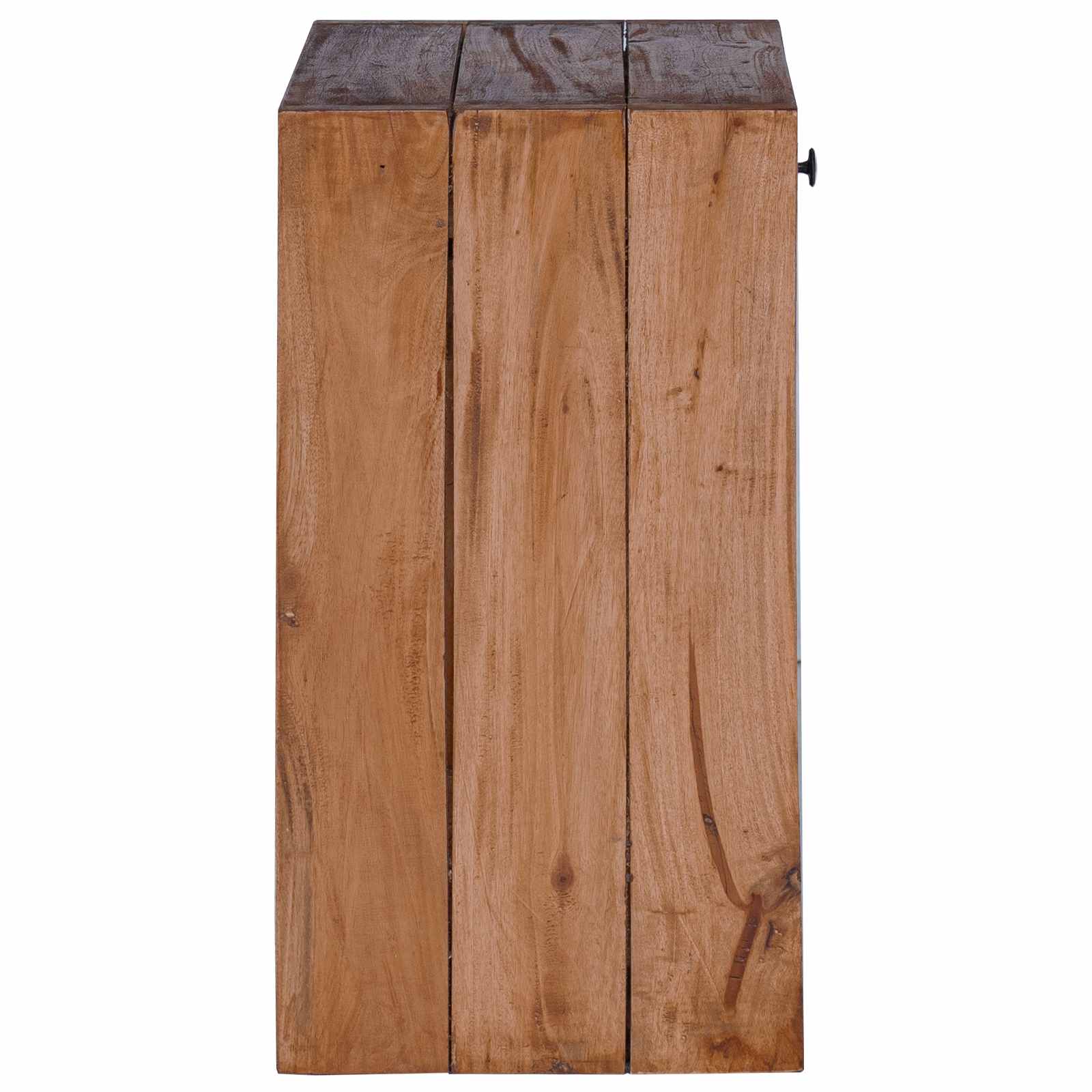 Mesita de Noche Marrón 63 x 30 x 79 cm Madera de Caoba Sólida