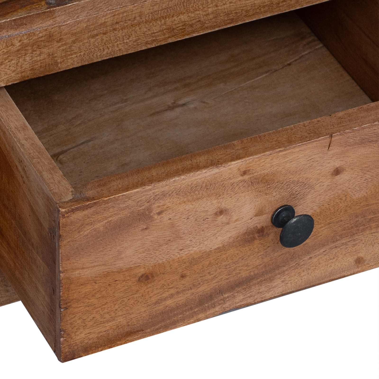 Mesita de Noche Marrón 41 x 30 x 50 cm Madera de Caoba Sólida