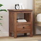 Mesita de Noche Marrón 41 x 30 x 50 cm Madera de Caoba Sólida