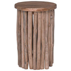 Taburete Natural 30 x 30 x 45 cm Madera de teca maciza