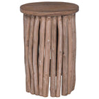 Taburete Natural 30 x 30 x 45 cm Madera de teca maciza