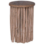 Taburete Natural 30 x 30 x 45 cm Madera de teca maciza