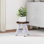 Taburete Natural 22 x 22 x 24 cm Madera de Caoba