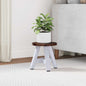 Banco Natural 22 x 22 x 24 cm Madeira de Mogno