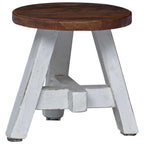 Taburete Natural 22 x 22 x 24 cm Madera de Caoba