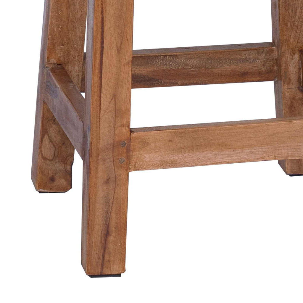 Taburete Natural 30 x 30 x 47 cm Madera de Caoba