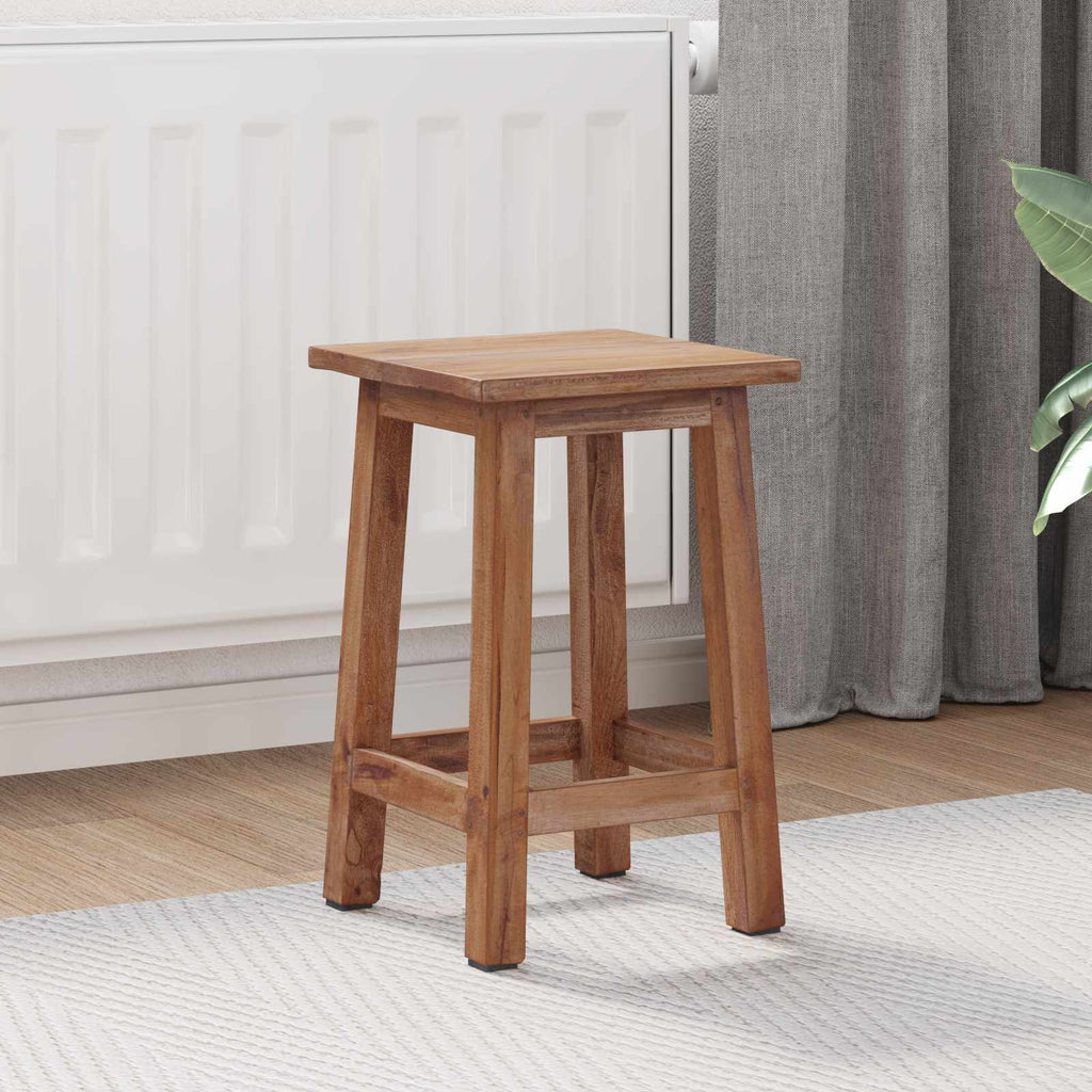 Taburete Natural 30 x 30 x 47 cm Madera de Caoba
