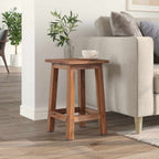 Taburete Natural 30 x 30 x 47 cm Madera de Caoba