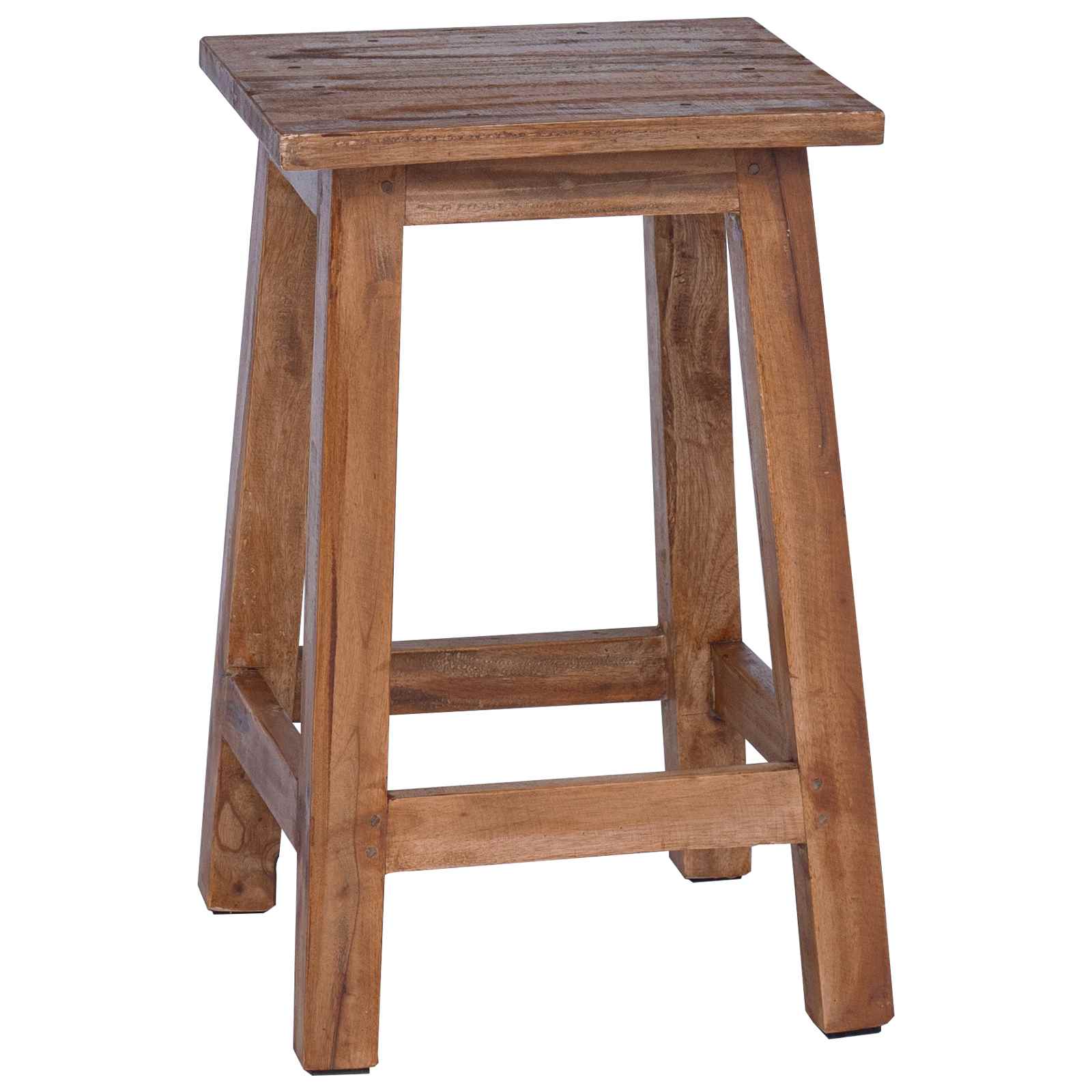 Taburete Natural 30 x 30 x 47 cm Madera de Caoba