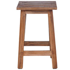 Taburete Natural 30 x 30 x 47 cm Madera de Caoba