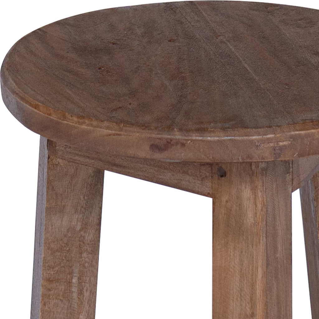 Taburete Natural 28 x 28 x 50 cm Madera de Caoba