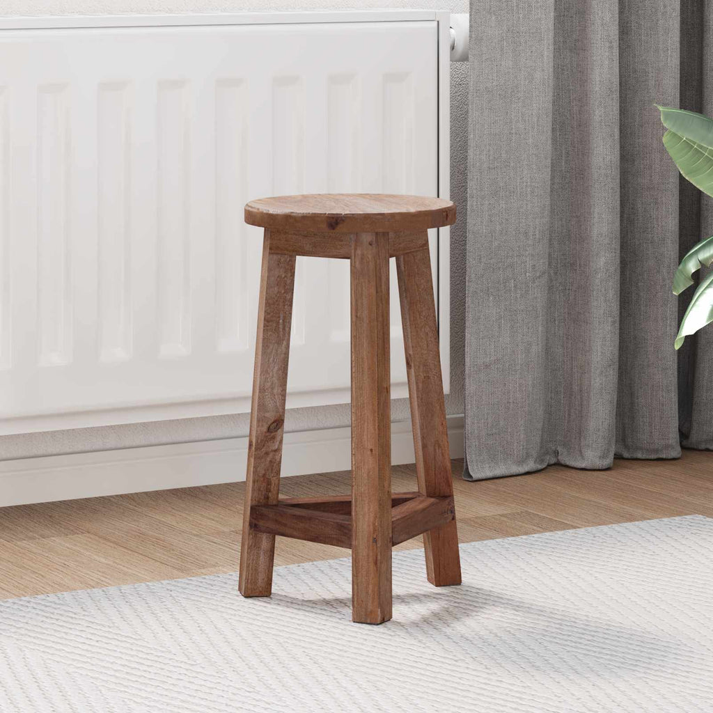 Taburete Natural 28 x 28 x 50 cm Madera de Caoba