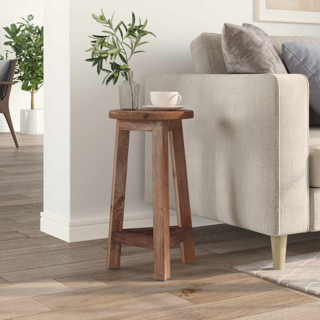 Taburete Natural 28 x 28 x 50 cm Madera de Caoba