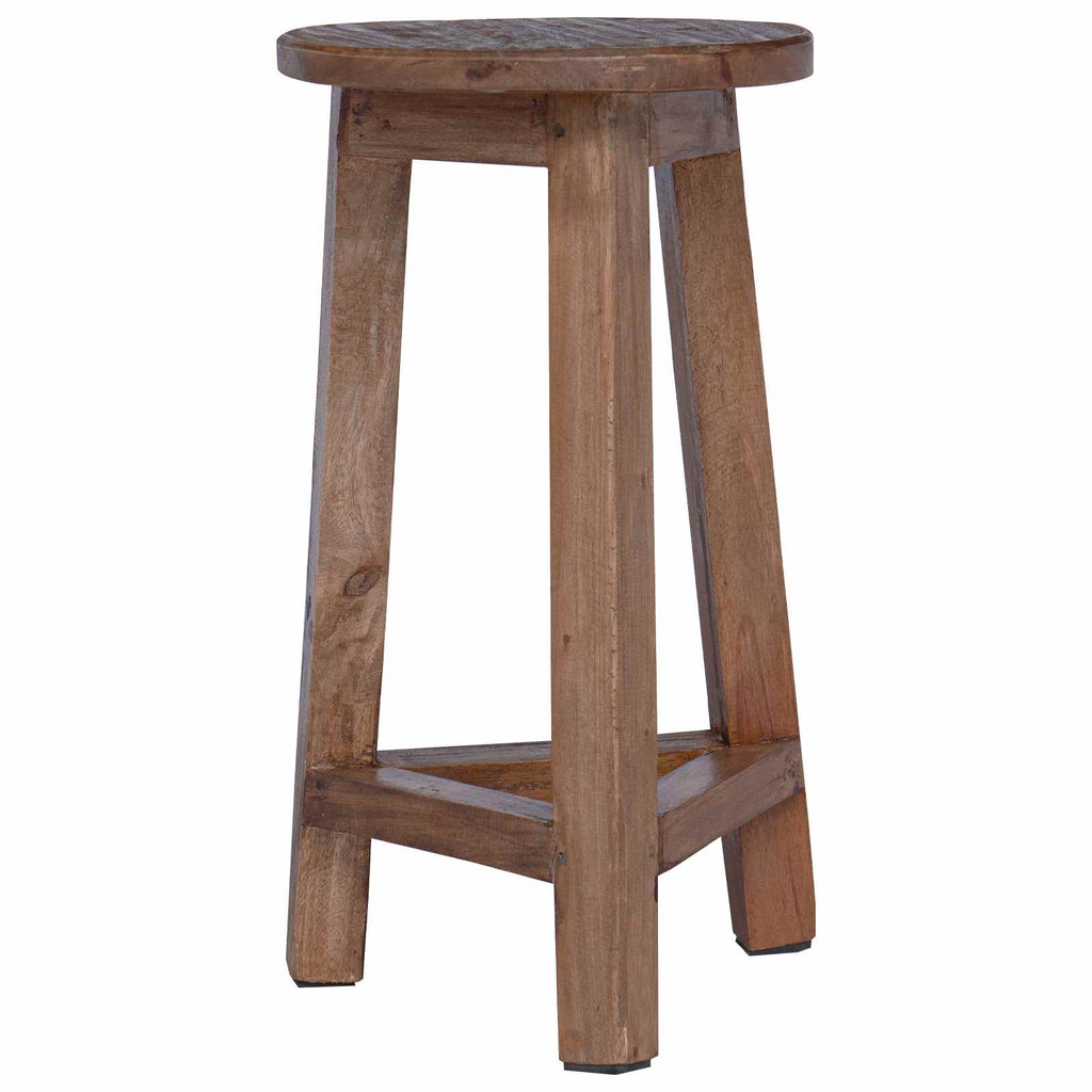 Taburete Natural 28 x 28 x 50 cm Madera de Caoba