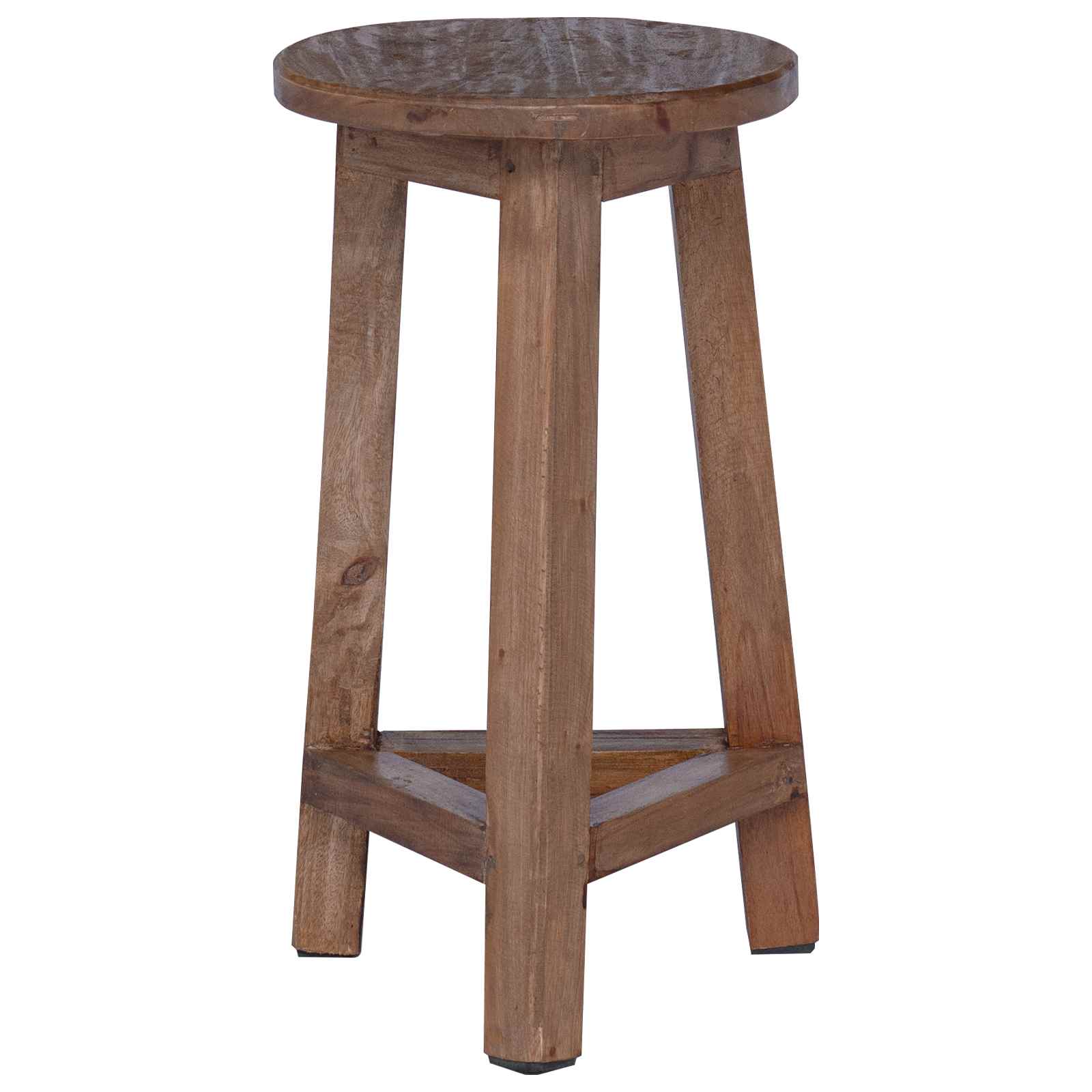 Taburete Natural 28 x 28 x 50 cm Madera de Caoba