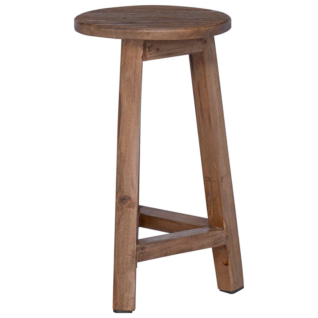 Taburete Natural 28 x 28 x 50 cm Madera de Caoba