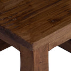 Taburete Natural 26 x 26 x 26 cm Madera de Caoba