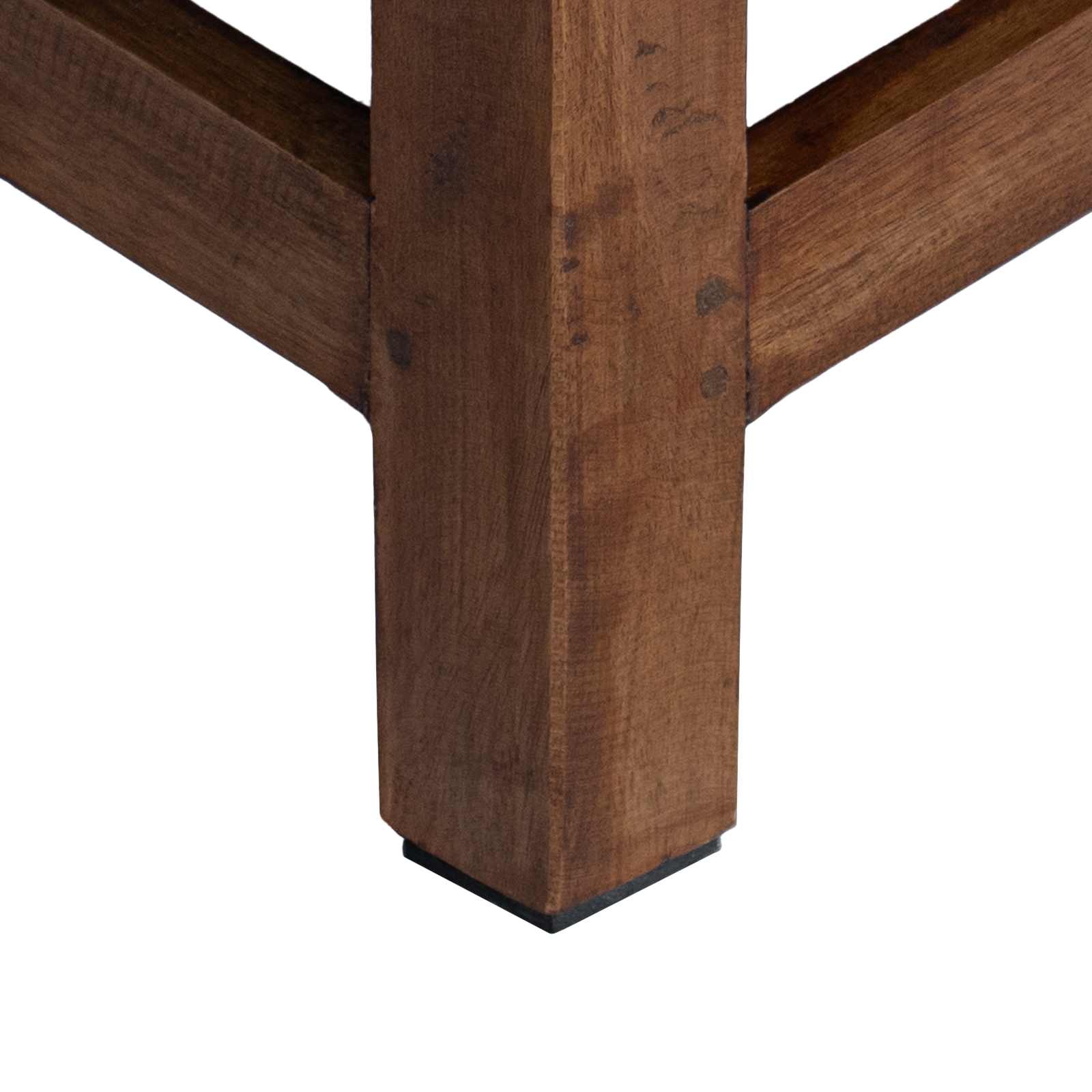 Taburete Natural 26 x 26 x 26 cm Madera de Caoba