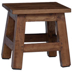 Taburete Natural 26 x 26 x 26 cm Madera de Caoba