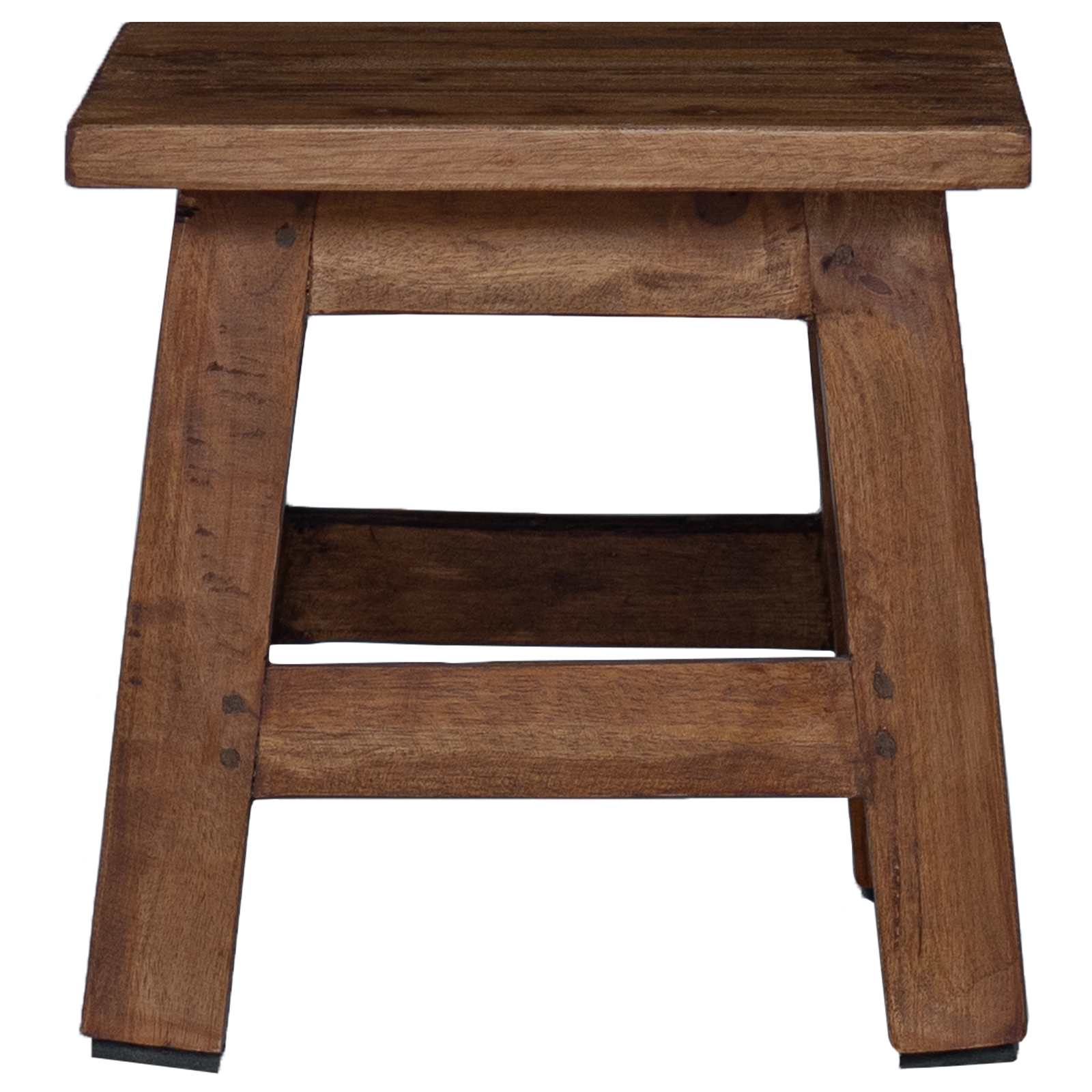 Taburete Natural 26 x 26 x 26 cm Madera de Caoba