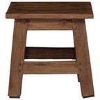 Taburete Natural 26 x 26 x 26 cm Madera de Caoba