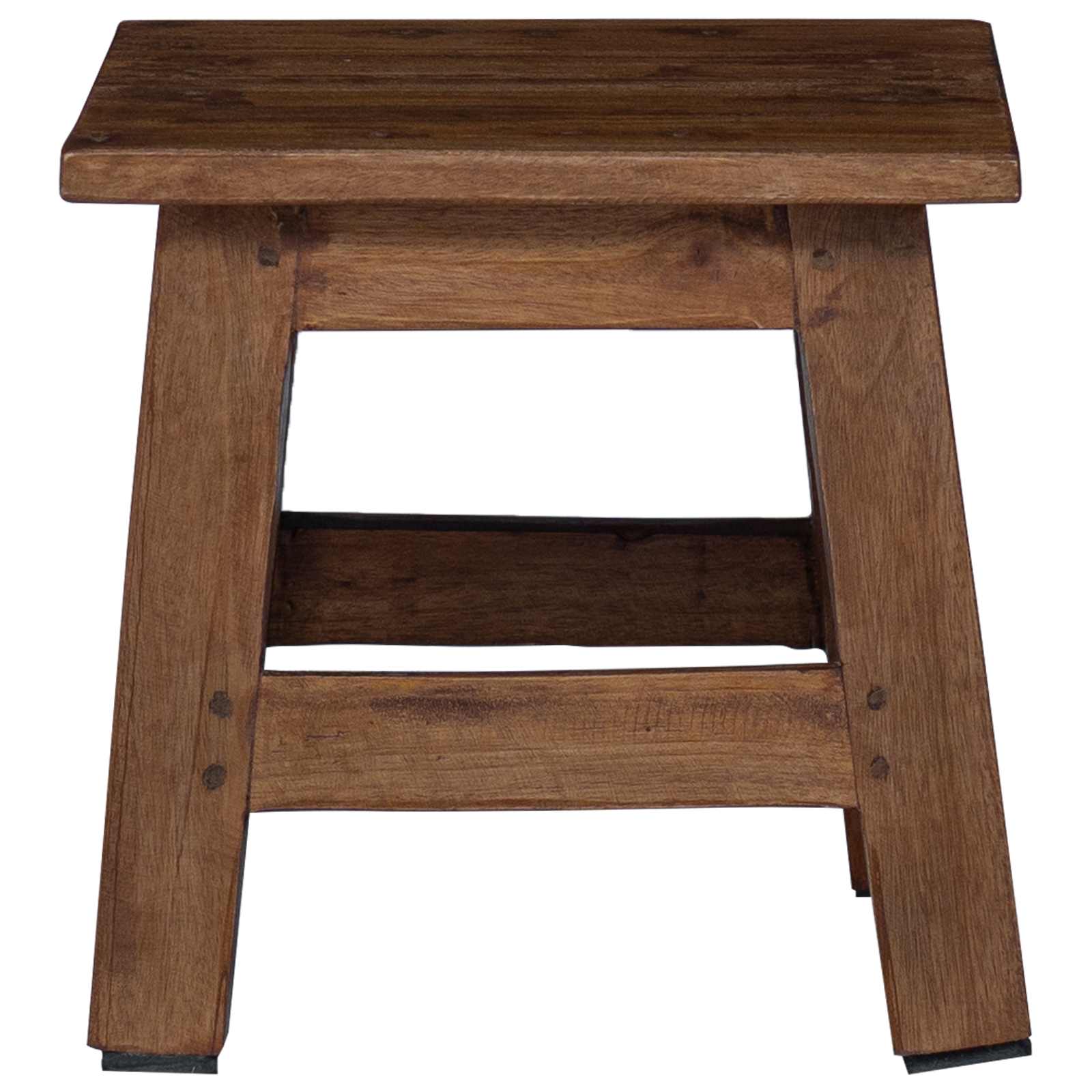 Taburete Natural 26 x 26 x 26 cm Madera de Caoba