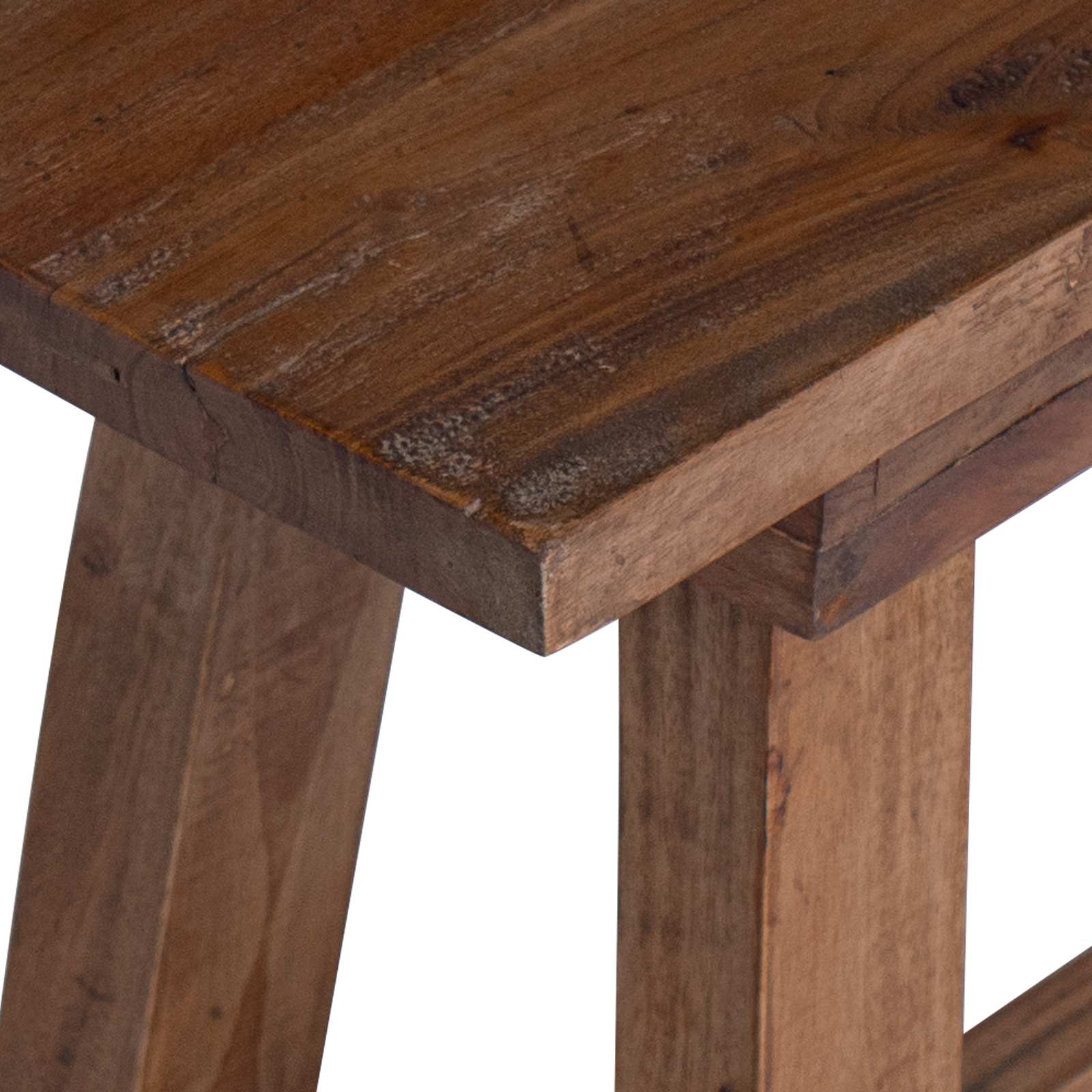 Banco Natural 50,5 x 25 x 47,5 cm Madera maciza de Caoba