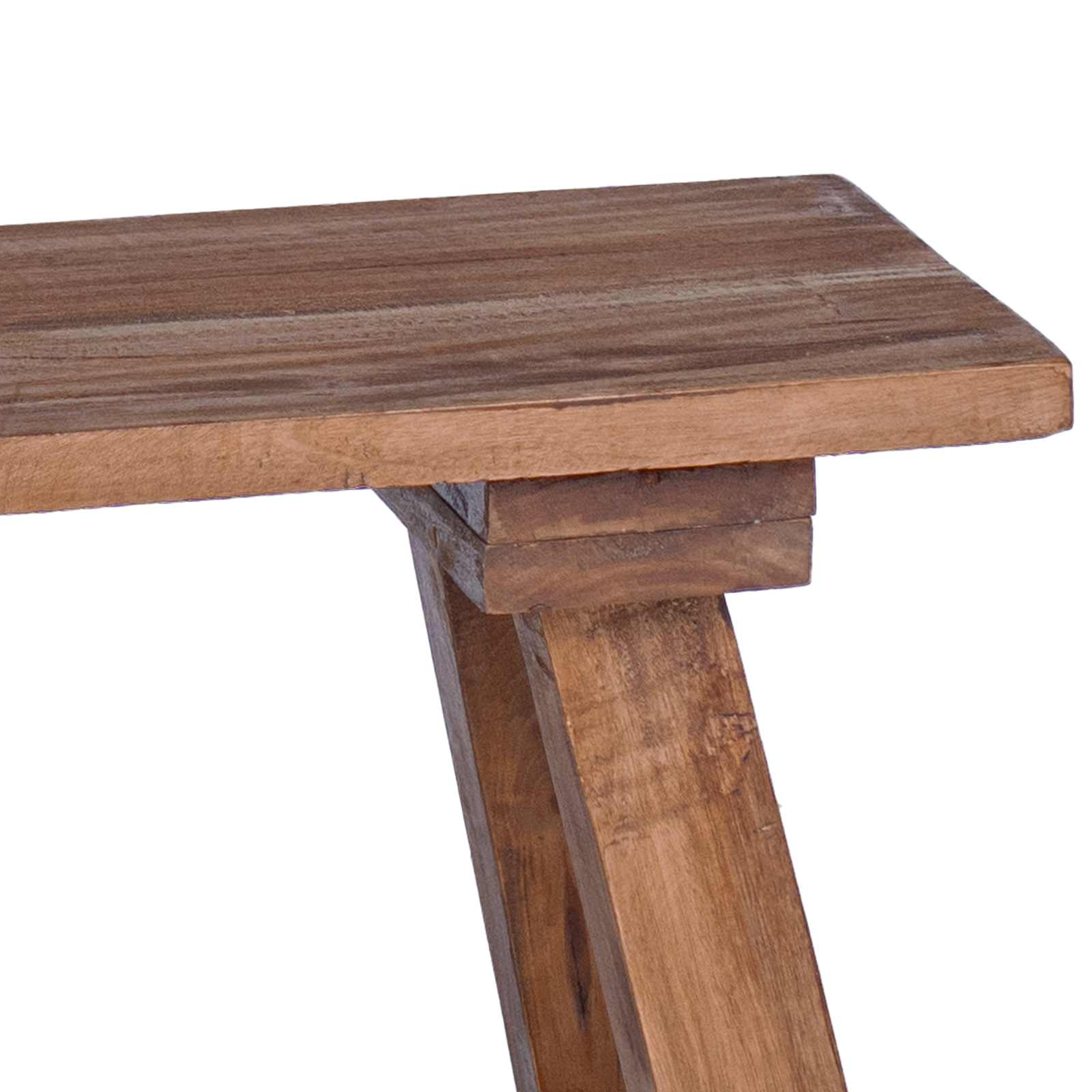 Banco Natural 50,5 x 25 x 47,5 cm Madera maciza de Caoba