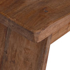 Taburete Natural 40 x 25 x 31 cm Madera de Caoba