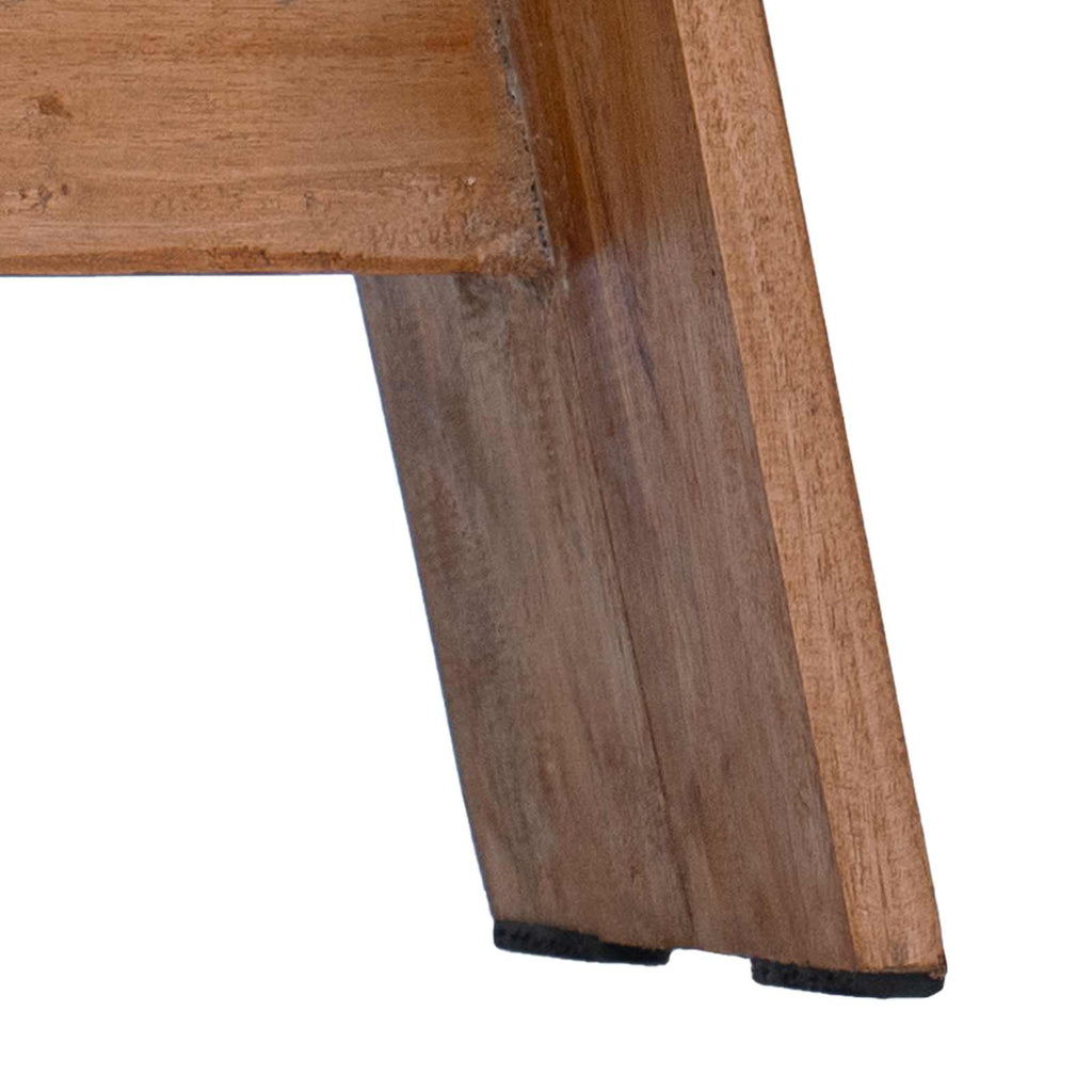 Taburete Natural 40 x 25 x 31 cm Madera de Caoba