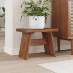 Taburete Natural 40 x 25 x 31 cm Madera de Caoba