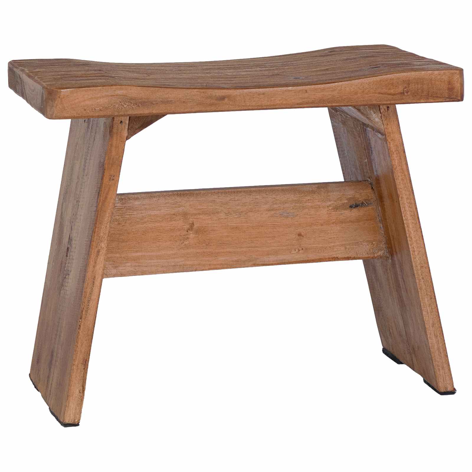 Taburete Natural 40 x 25 x 31 cm Madera de Caoba