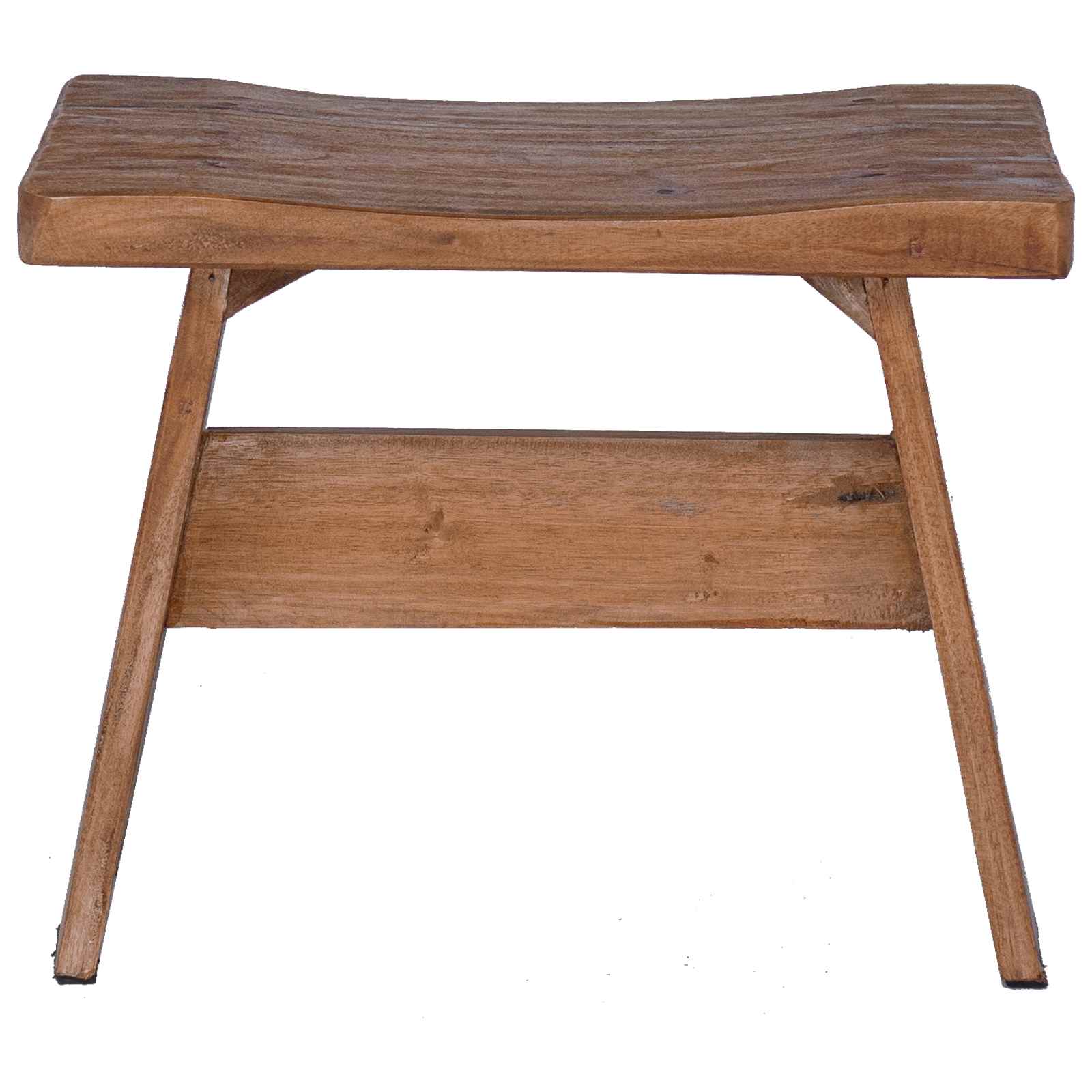 Taburete Natural 40 x 25 x 31 cm Madera de Caoba