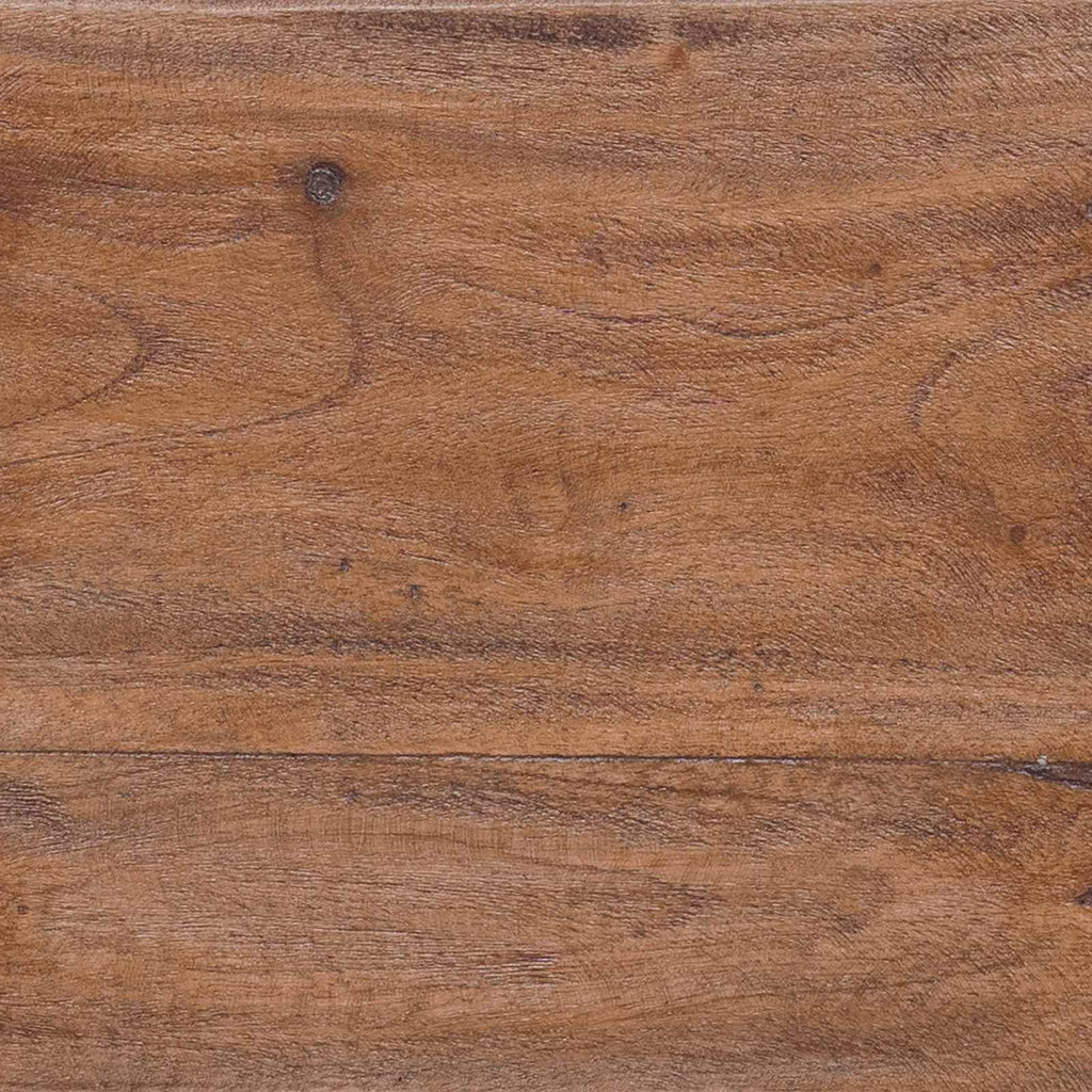 Taburete Natural 40 x 25 x 31 cm Madera de Caoba