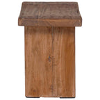 Taburete Natural 40 x 25 x 31 cm Madera de Caoba
