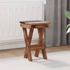Taburete Natural 30 x 30 x 48 cm Madera maciza recuperada
