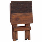 Taburete Natural 30 x 30 x 48 cm Madera maciza recuperada