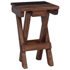 Taburete Natural 30 x 30 x 48 cm Madera maciza recuperada