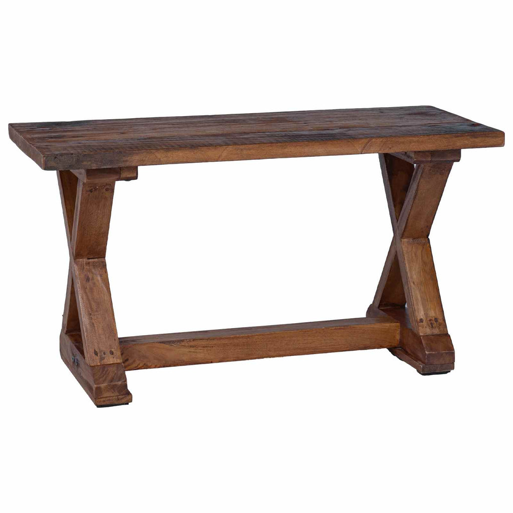 Banco Natural 85 x 35 x 46 cm Madera maciza recuperada