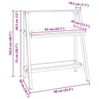 Escritorio Marrón 90 x 50 x 103 cm Madera sólida recuperada
