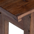 Escritorio Marrón 110 x 30 x 79 cm Madera de Caoba Sólida